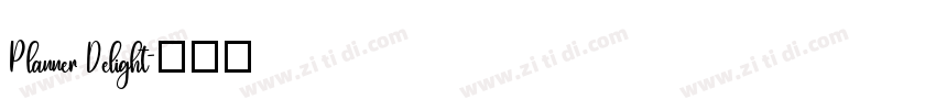 Planner Delight字体转换